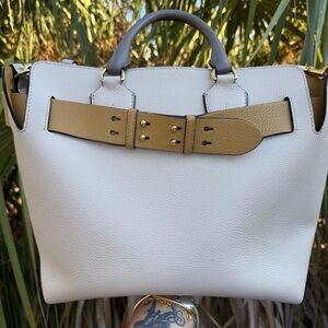 Authentic Burberry Tri-Tone Marais Calfskin Medium Belt Bag